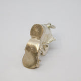 Sterling Silver Ragged Shoe With Moving Toe Charm Pendant Vintage c1970