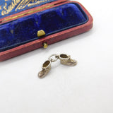 Sterling Silver Pair of Childs Shoes Charm Pendant Vintage c1970