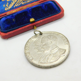 King George V & Queen Mary Silver Jubilee Commemorative Medal Antique 1935