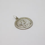 Sterling Silver St Christopher Travel Charm Pendant Vintage c1970
