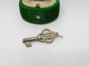 Sterling Silver 18th Birthday Key Charm Pendant Vintage c1970