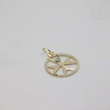 Sterling Silver Maltese Cross Charm Pendant Vintage c1970