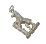 Sterling Silver Warwick Bear Charm Pendant Vintage c1970