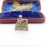 Sterling Silver Traditional Water Mill Charm Pendant Vintage c1970