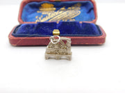 Sterling Silver Traditional Water Mill Charm Pendant Vintage c1970