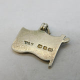 Sterling Silver 'SELA' Sailing Flag Charm Pendant Antique 1897 Victorian