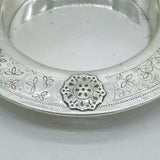 Liberty & Co Sterling Silver Floral Pattern Dish Antique c1920 Bernard Cuzner