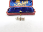 Sterling Silver Windmill Charm Pendant Vintage c1970