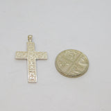 Sterling Silver Roman Numerals Millenium Cross Pendant Vintage 1999-2000