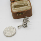 Sterling Silver Kangaroo Charm Pendant Vintage c1970