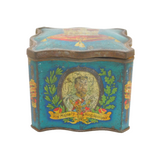 King George V & Queen Mary Coronation Biscuit Tin Antique c1910