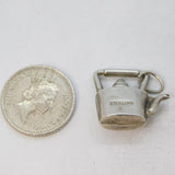 Sterling Silver Teapot Charm Pendant Vintage c1970