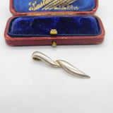 Sterling Silver Swirl Drop Charm Pendant Vintage c1970
