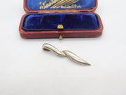 Sterling Silver Swirl Drop Charm Pendant Vintage c1970
