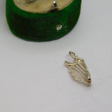 Sterling Silver Harp Charm Pendant Vintage c1970