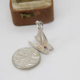 Sterling Silver Catamaran Sailing Boat Charm Pendant Vintage c1970