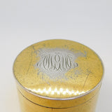George III Sterling Silver Gilt Cylindrical Snuff Box Antique c1760s London