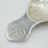 Sterling Silver Shell Bowl Tea Caddy Spoon Vintage 1970 Birmingham