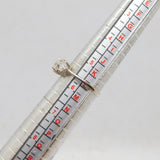 Sterling Silver Multi-Set Paste Art Deco Style Dress Ring Modern c1990 Size L