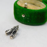 Sterling Silver Ballerina Shoes Slippers Charm Pendant Vintage c1970