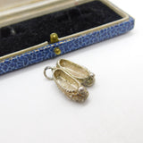 Sterling Silver Morris Dancing Shoes Charm Pendant Vintage c1970