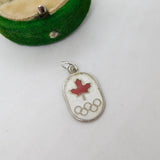 Sterling Silver Enamel Montreal Olympics Charm Pendant Vintage c1970