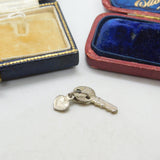 Sterling Silver Key to my Heart Charm Pendant Vintage c1970