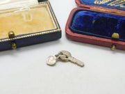 Sterling Silver Key to my Heart Charm Pendant Vintage c1970