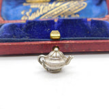 Sterling Silver Traditional Teapot Charm Pendant Vintage c1970