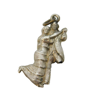 Sterling Silver Ballroom Dancers Charm Pendant Vintage c1970s