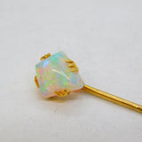 Victorian 18ct Gold & White Opal Set Stick Pin Antique c1890s