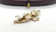 Sterling Silver Cupid Cherub Charm Pendant Vintage c1970