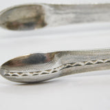 George IV Sterling Silver Bright Cut Sugar Tongs Antique c1820s London