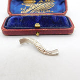 Sterling Silver Twisted Bar Charm Pendant Vintage c1970