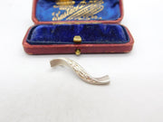 Sterling Silver Twisted Bar Charm Pendant Vintage c1970