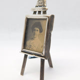 Victorian Sterling Silver Dolls House Portrait Easel Antique 1901 Birmingham