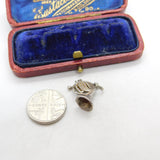 Sterling Silver French Horn Musical Charm Pendant Vintage c1970