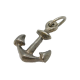 Sterling Silver Anchor Charm Pendant Vintage c1970