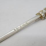 Art Deco Silver Plated Lincoln Imp Sugar Caster Spoon Antique c1930s