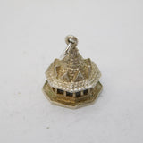 Sterling Silver 'Dunster Yarn Market' Souvenir Charm Antique c1930s