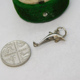 Sterling Silver Dolphin Charm Pendant Vintage c1970