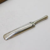Edwardian Boxed Cast Sterling Silver Cricket Bat Antique 1910 Chester