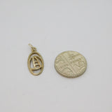Sterling Silver Rennie Macintosh Style Oval Charm Or Pendant Vintage c1980s