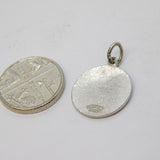 Sterling Silver Enamel Jasper Park Charm Pendant Vintage c1970