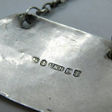 Georgian Sterling Silver Bright Cut Claret Wine Decanter Label 1831 Birmingham