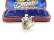 Sterling Silver Beer Tankard Charm Pendant Vintage c1970