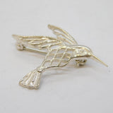 Sterling Silver Hummingbird Brooch Vintage 1989 Birmingham