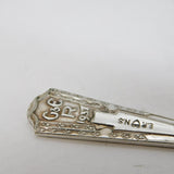 King George VI Silver Plated Coronation Tea Caddy Spoon Antique 1937