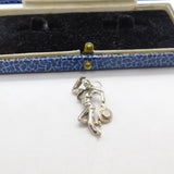 Sterling Silver Dancing Spanish Figure Charm Pendant Vintage c1970