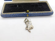 Sterling Silver Dancing Spanish Figure Charm Pendant Vintage c1970